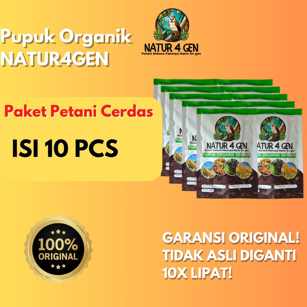 10 Pcs Bio Organik Naturagen ORI ASLI Paket Murah naturagen pupuk padi naturagen pupuk jagung natura
