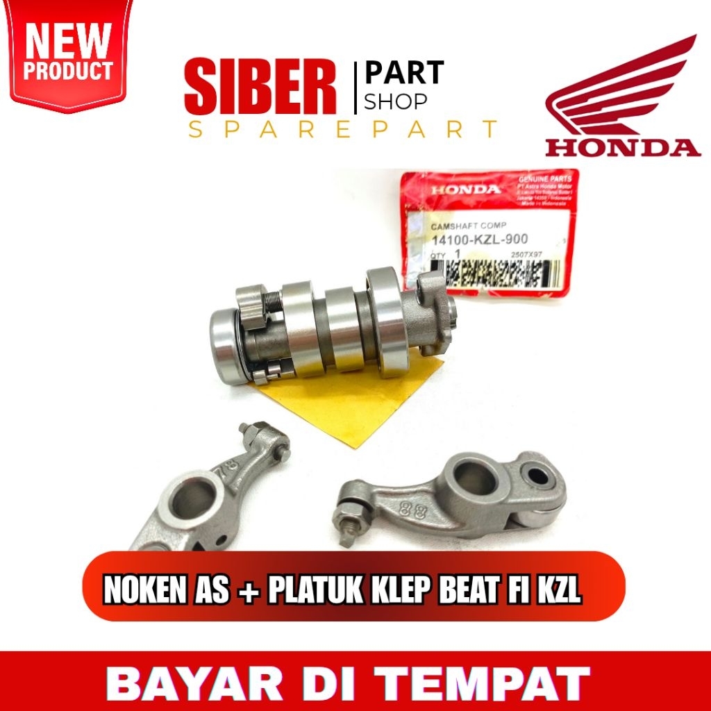 PKT 2 NOKEN AS + PLATUK KLEP BEAT FI KZL ( paket noken as + platuk klep honda beat fi Original)