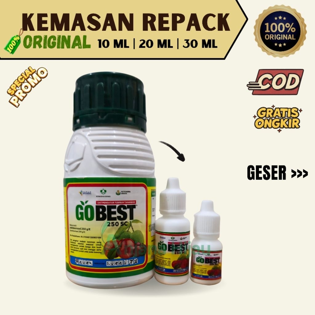 Perangsang Buah GOBEST 250 SC Repack 10mL | 20mL | 50mL