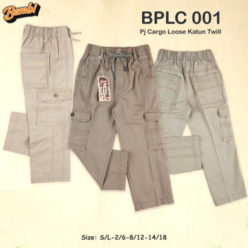Celana anak Bombi Original Cargo keren kak