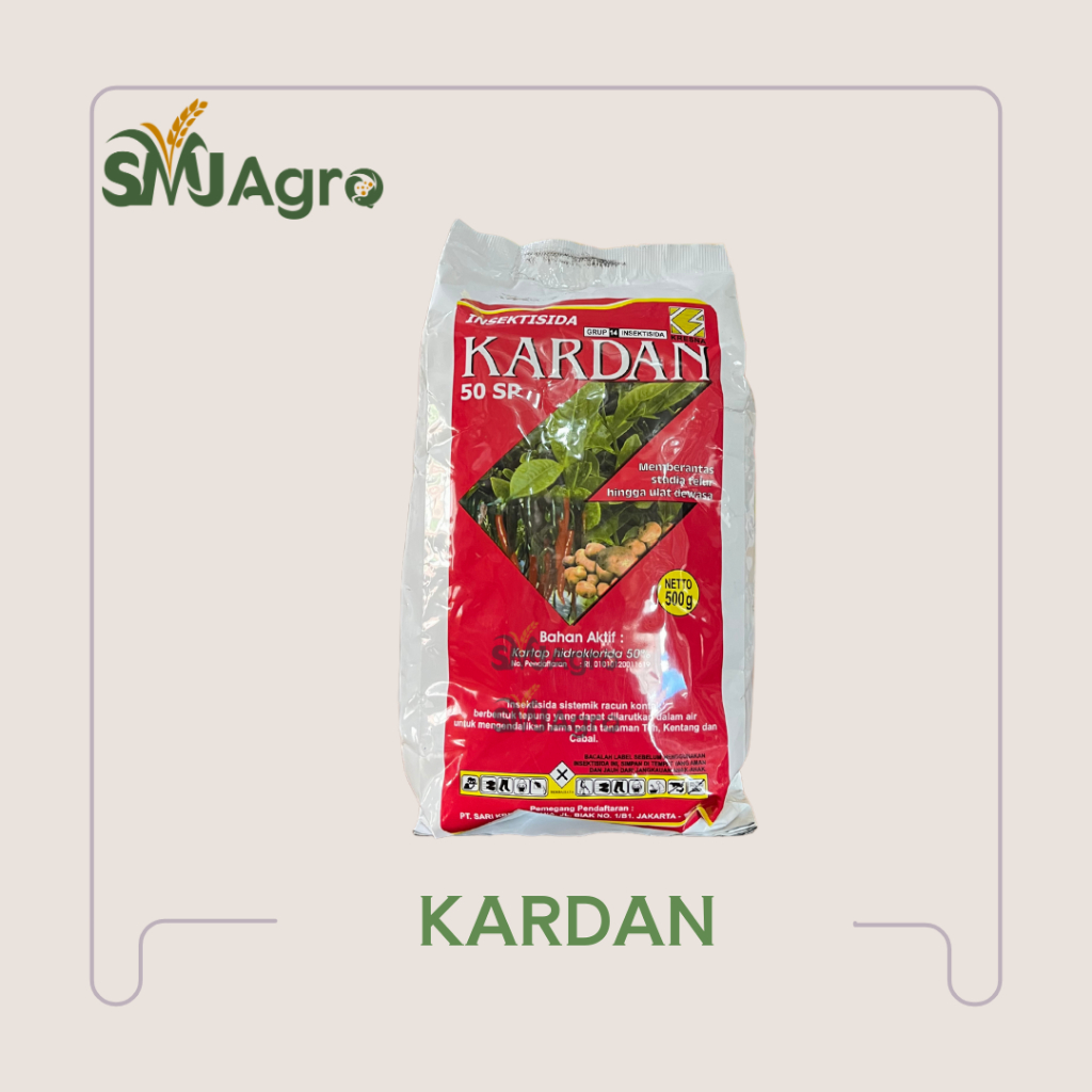 Kardan 50 SP Insektisida Sistemik Teh Kentang Cabai Tepung Hijau 500gr