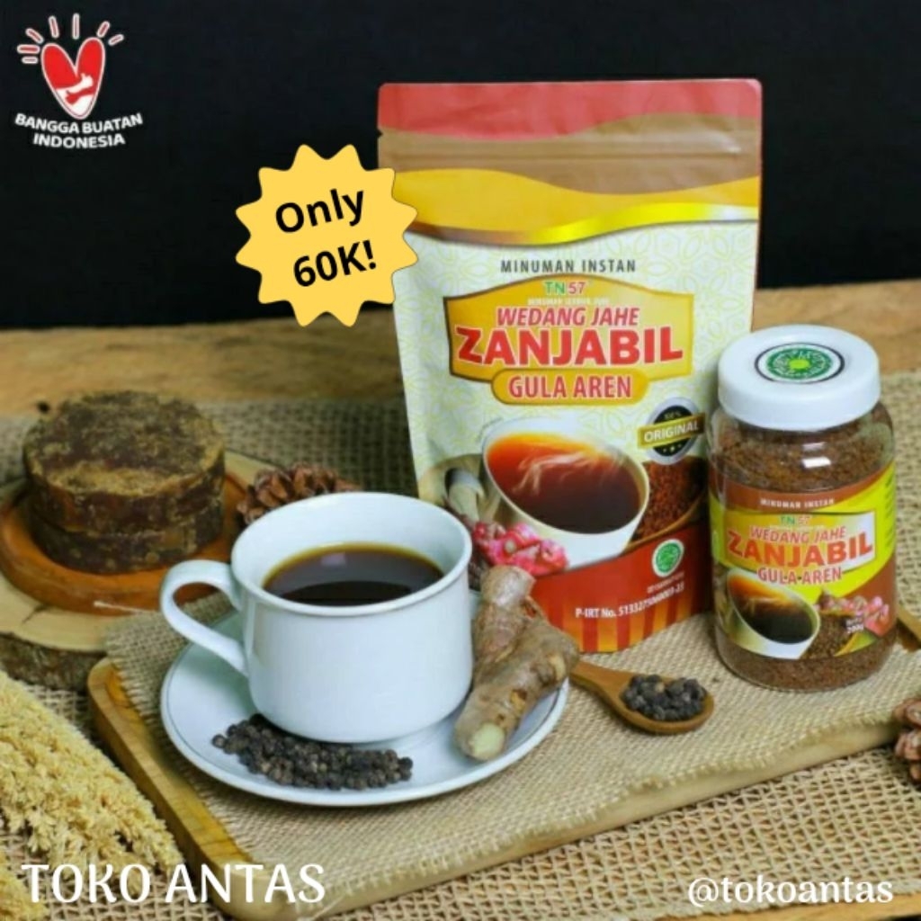 Wedang Jahe Zanjabil Gula Aren / Jahe Merah200gr