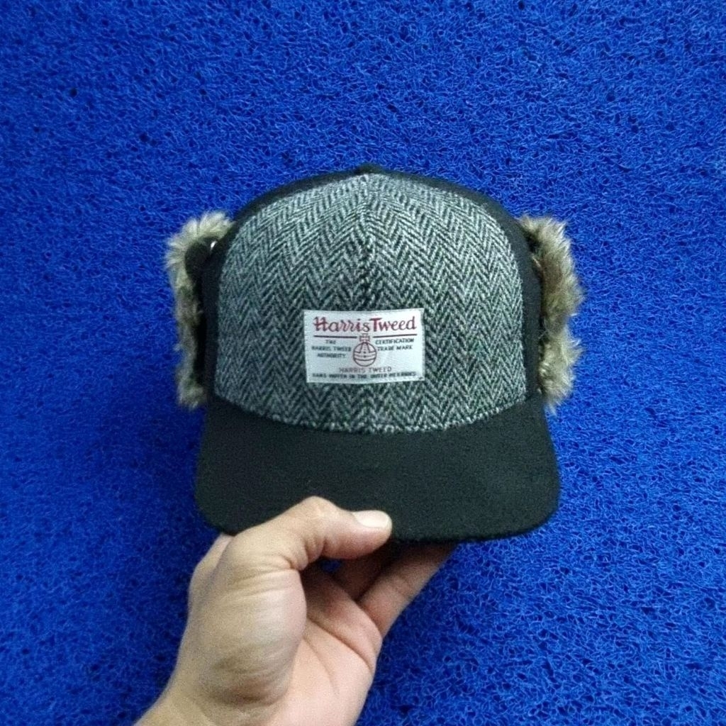 topi harris tweed hangat size M-L