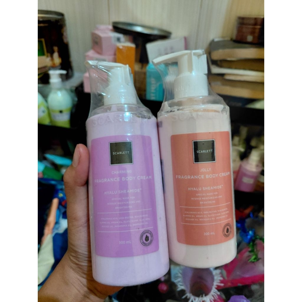 body cream scarlet//jolly//charming//body cream//hand body//hand body scarlet