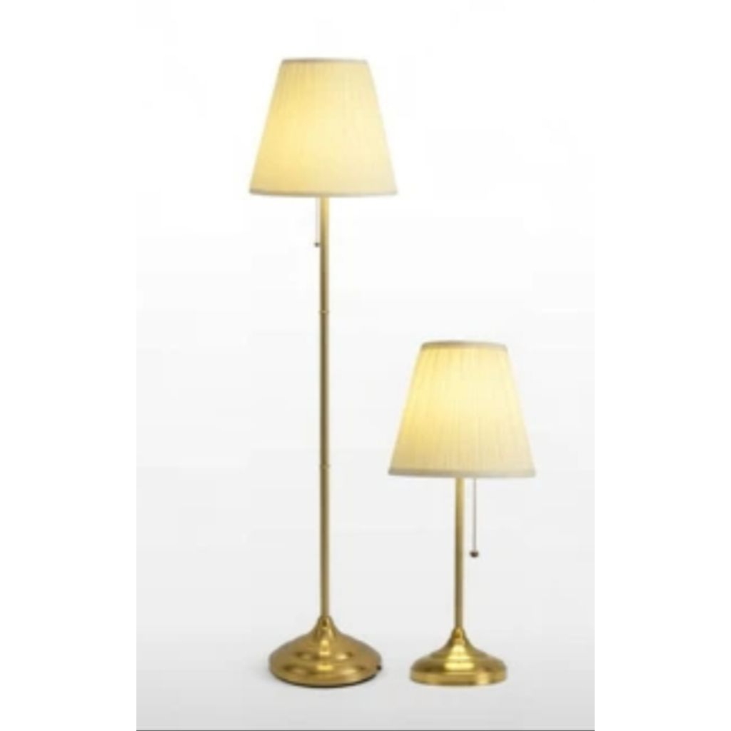 729. Eglare Spencer Lampu Lantai dan Lampu Meja - Aged Brass