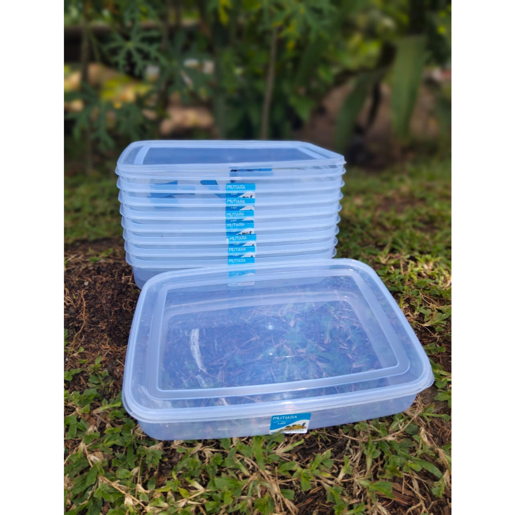3pcs Food Box 2000ml Plastik Kotak Makan 2L Tempat Donat KMP Mutiara Pack 2000ml
