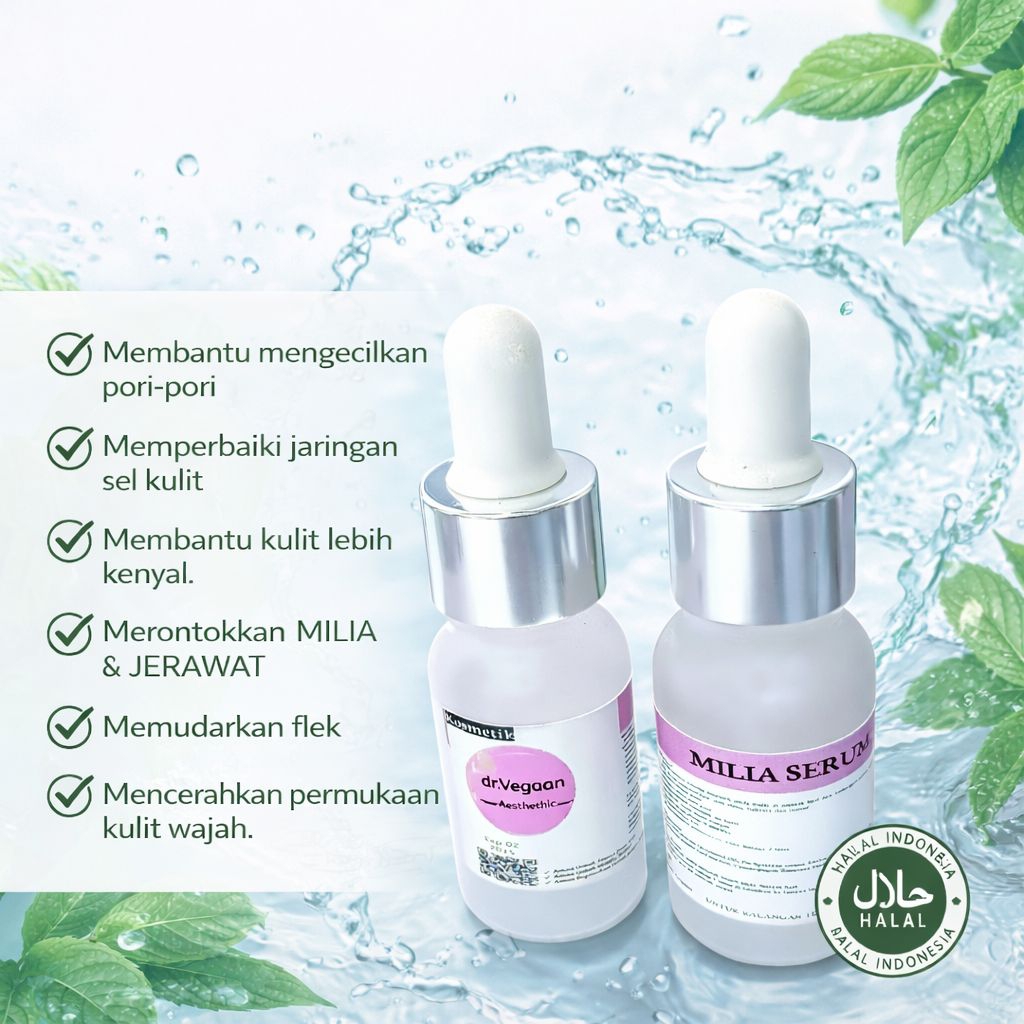MILiA SERUM + WITHE TOMATO EXTRACT||MILIA CREAM||Serum milia