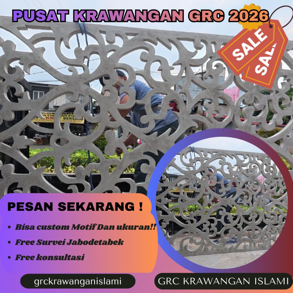 Cara Membuat GRC Krawangan Motif Daun | Depok – Bekasi – Bogor