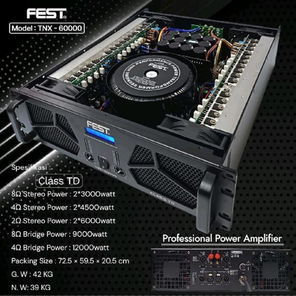 Power Fest TNX 60000 Original Amplifier Class TD FEST TNX-60000