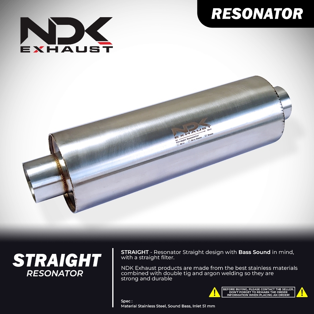 NDK exhaust Avanza New Resonator Straight Pipa Centerpipe Mobil Avanza New Knalpot Mobil Racing
