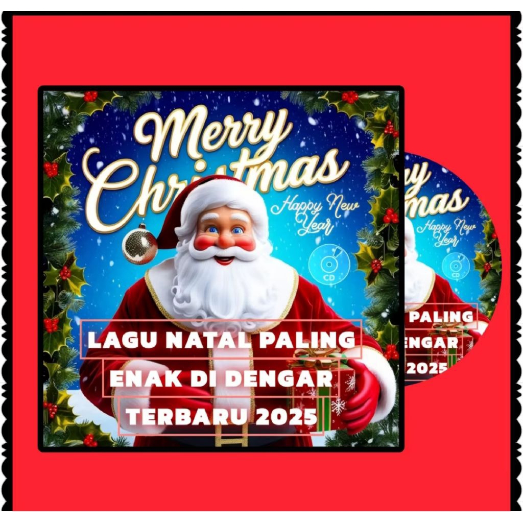 KASET CD COMPACT DISC AUDIO MUSIK LAGU NATAL2025-CD MERRY CHRISTMAS-LAGU NATAL 2025-LAGU NATAL 2025-