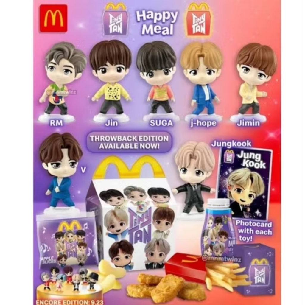 Mainan Figure BTS Mcdonald PRELOVED/BEKAS