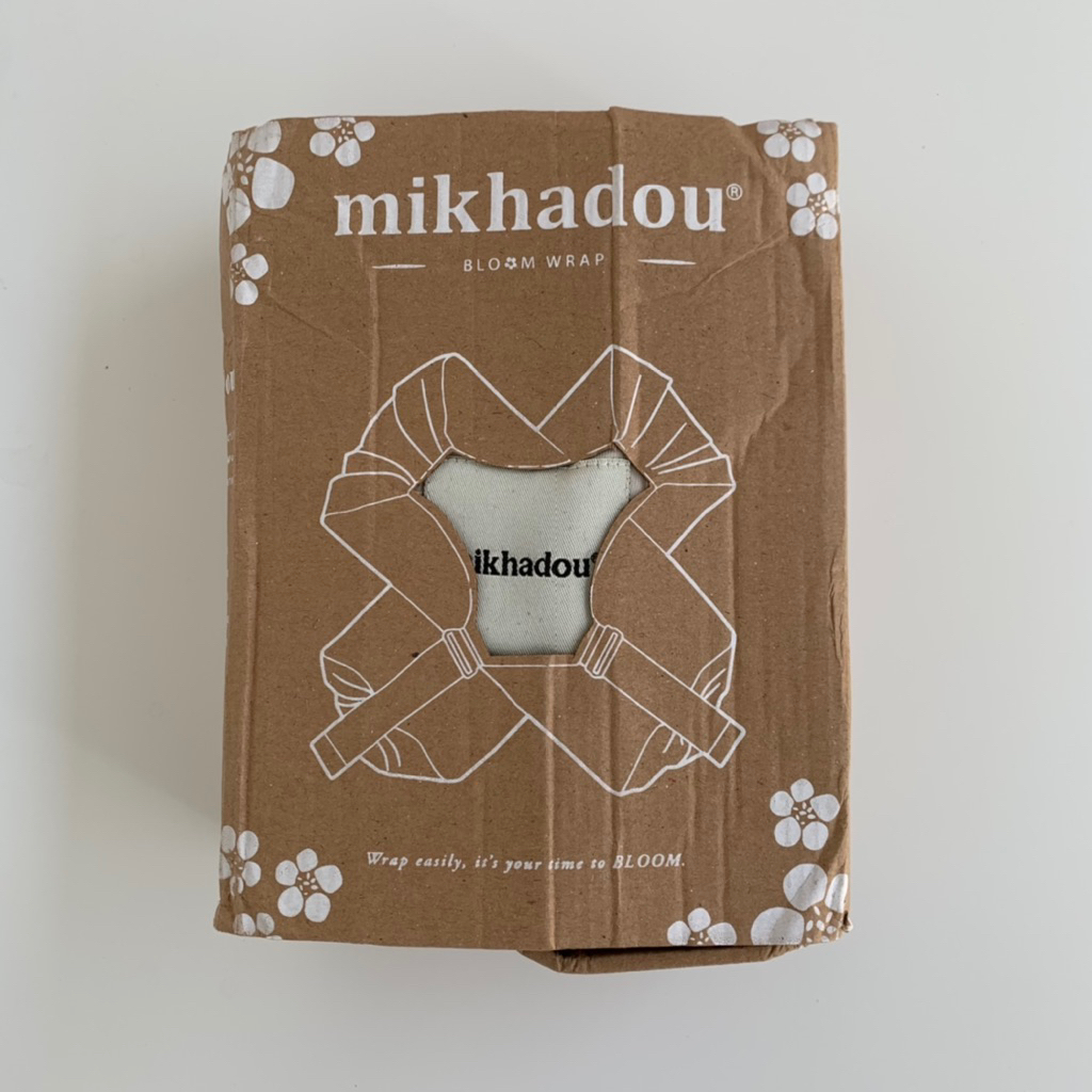 [Preloved] Mikhadou - Bloom Wrap Oat - Instan Wrap - Gendongan Bayi - Baby carrier