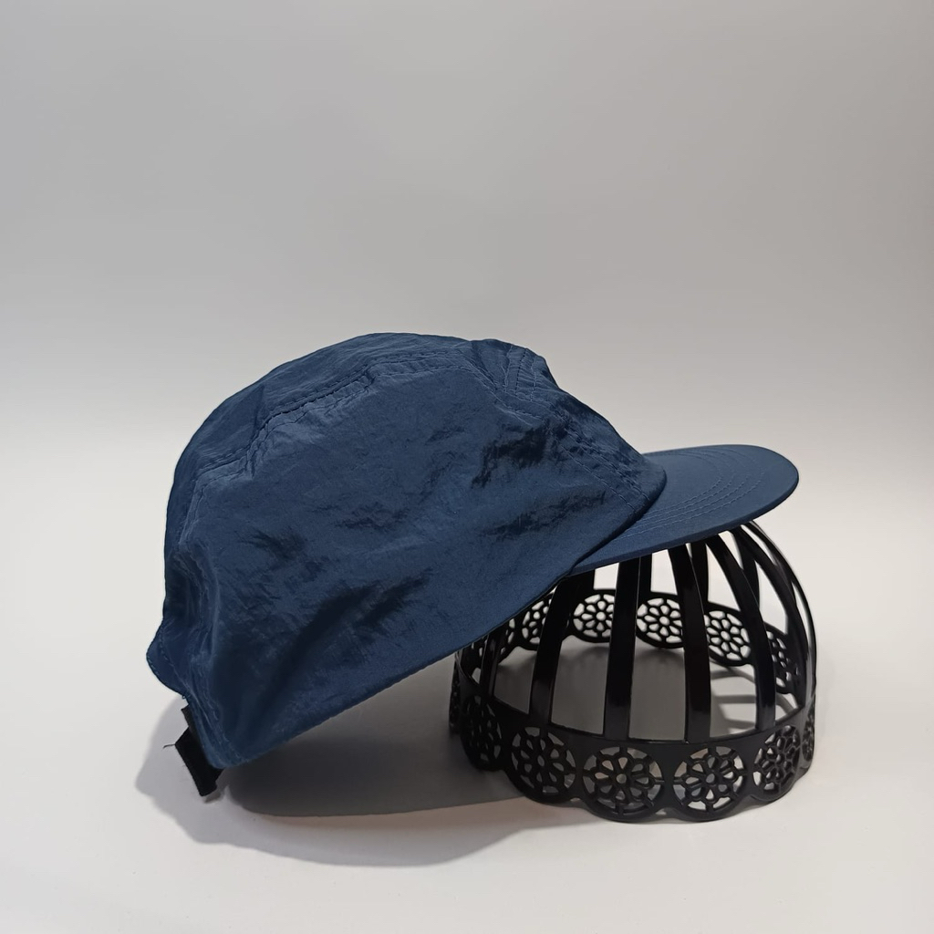 Topi Pet Pendek Polos Biru