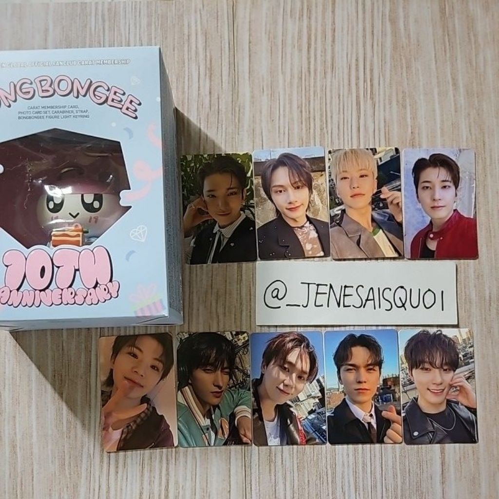 SEVENTEEN Carat Membership Kit Memberkit Photocard PC + Bongbongee Keyring + Carabiner