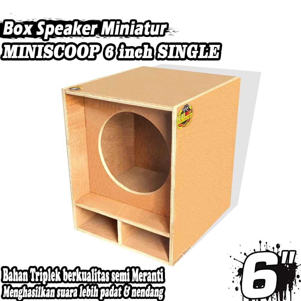 Box Speaker Miniatur Miniscoop 6 Inch