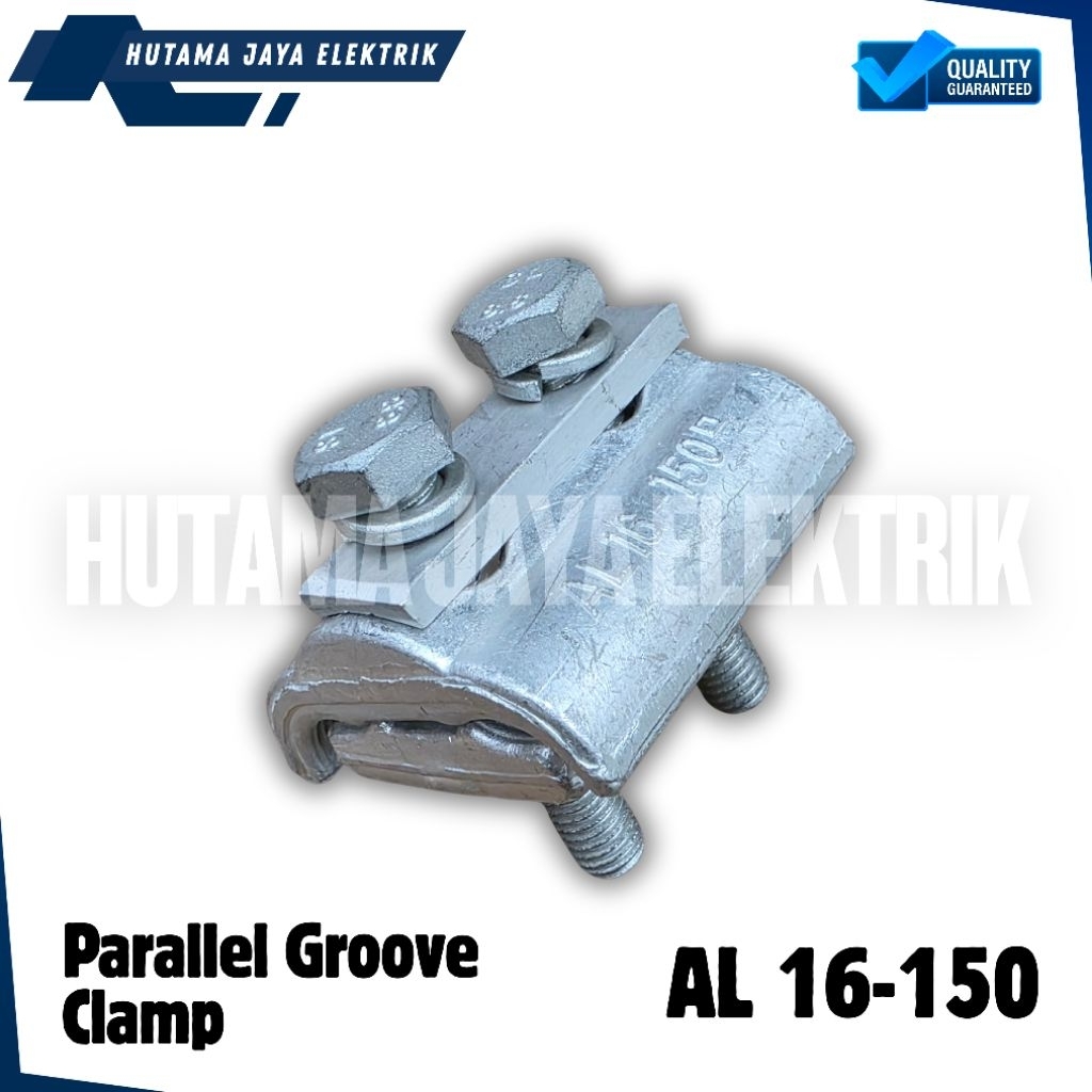Parallel Groove Clamp 2 Baut AL 16-150 Penjepit Kabel Alur Paralel Alumunium