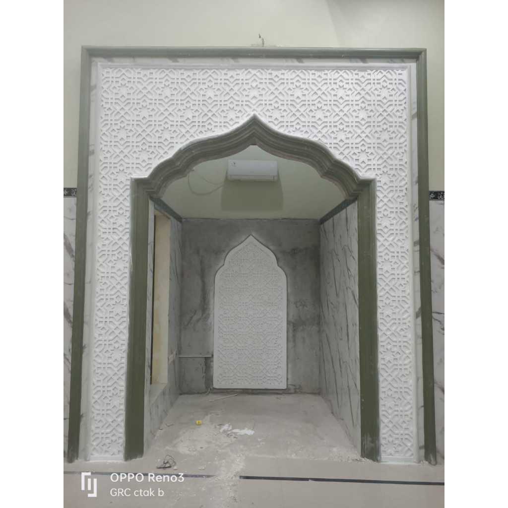 Mihrab GRC Krawangan Mewah untuk Masjid BSD