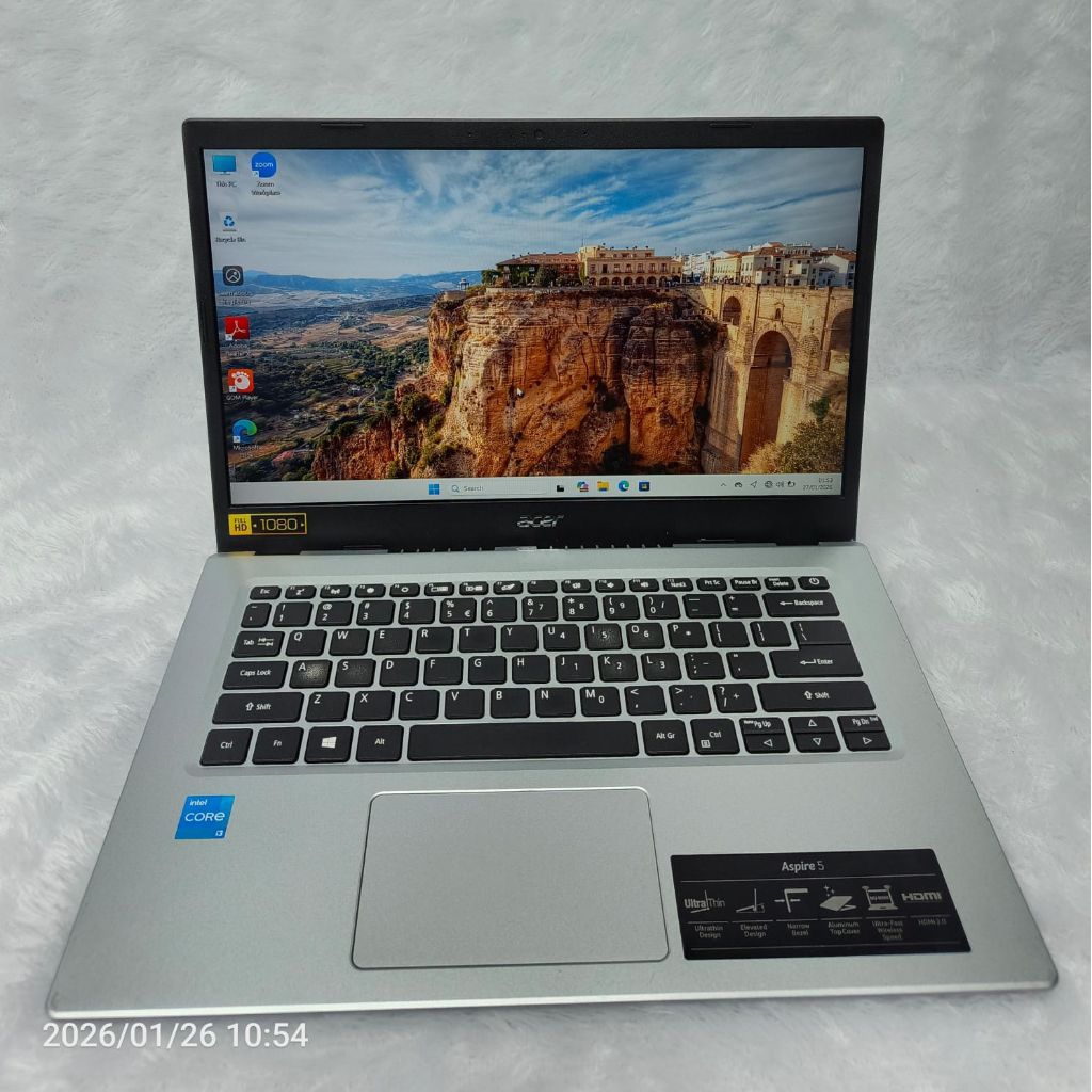 LAPTOP ACER ASPIRE 5 CORE i3 GEN 11 RAM 4 GB SSD 256 GB MULUS SIAP PAKAI
