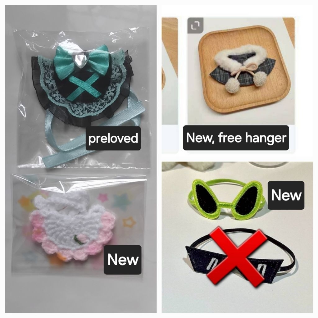 READY || New & Preloved Baju Bib Doll 10cm Cape Kacamata Alien