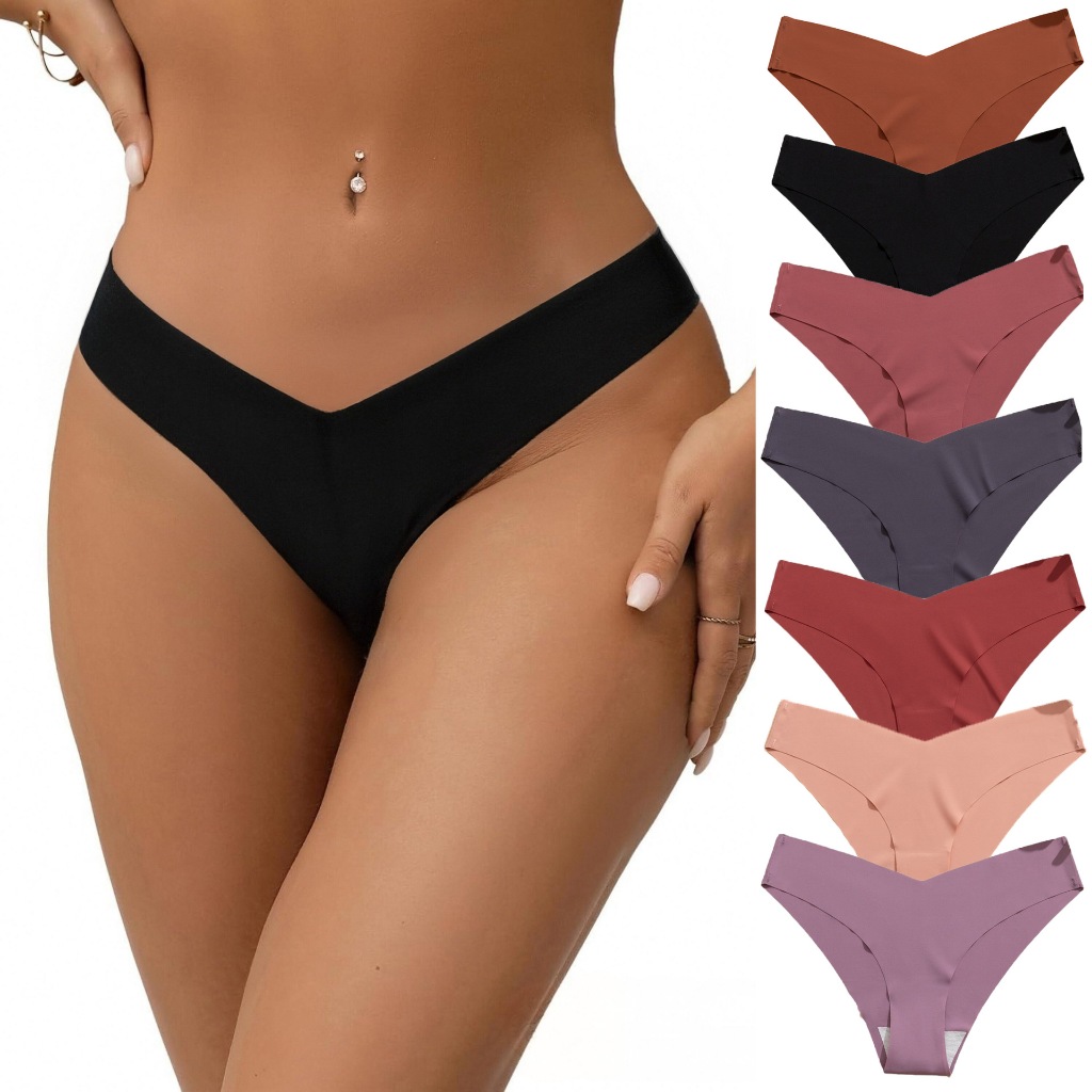 CELANA DALAM WANITA SEAMLESS V SHAPE TANPA JAHITAN UNDER WEAR WIRELESS TIPIS CD TANPA JAHITAN SIZE J