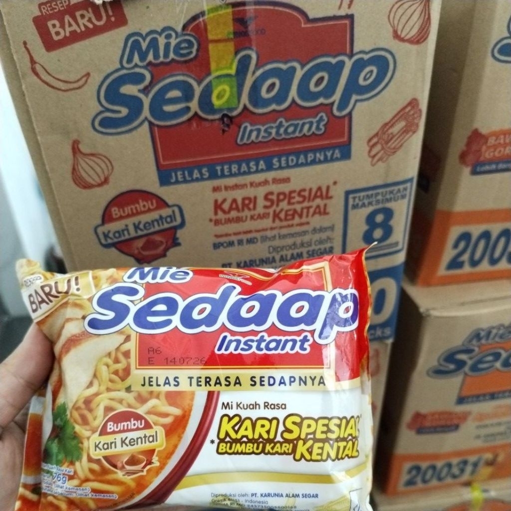 PROMO COD 1 dus Mie Sedap Kari Special isi 40 pcs