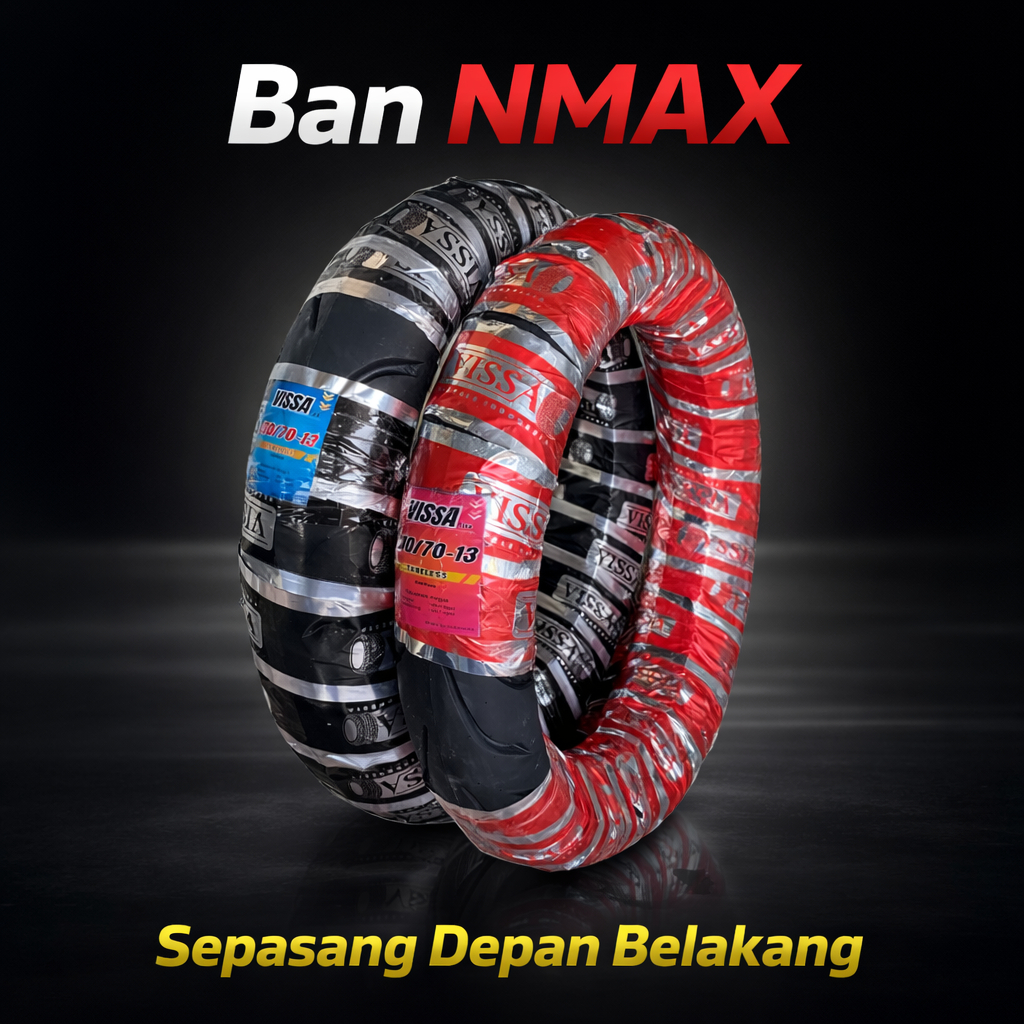 Ban Ring 13 Motor Matic Nmax Luar Sepasang Depan Belakang 110/70 130/70 Fullpress Baru Diskon 50%