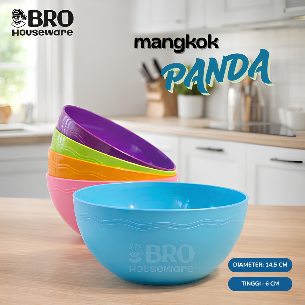 MANGKOK PANDA LUCU - Mangkok makan / mangkok plastik