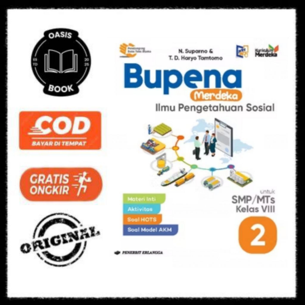 BUKU BUPENA IPS UNTUK SMP/MTS KELAS 8 KURIKULUM MERDEKA ERLANGGA