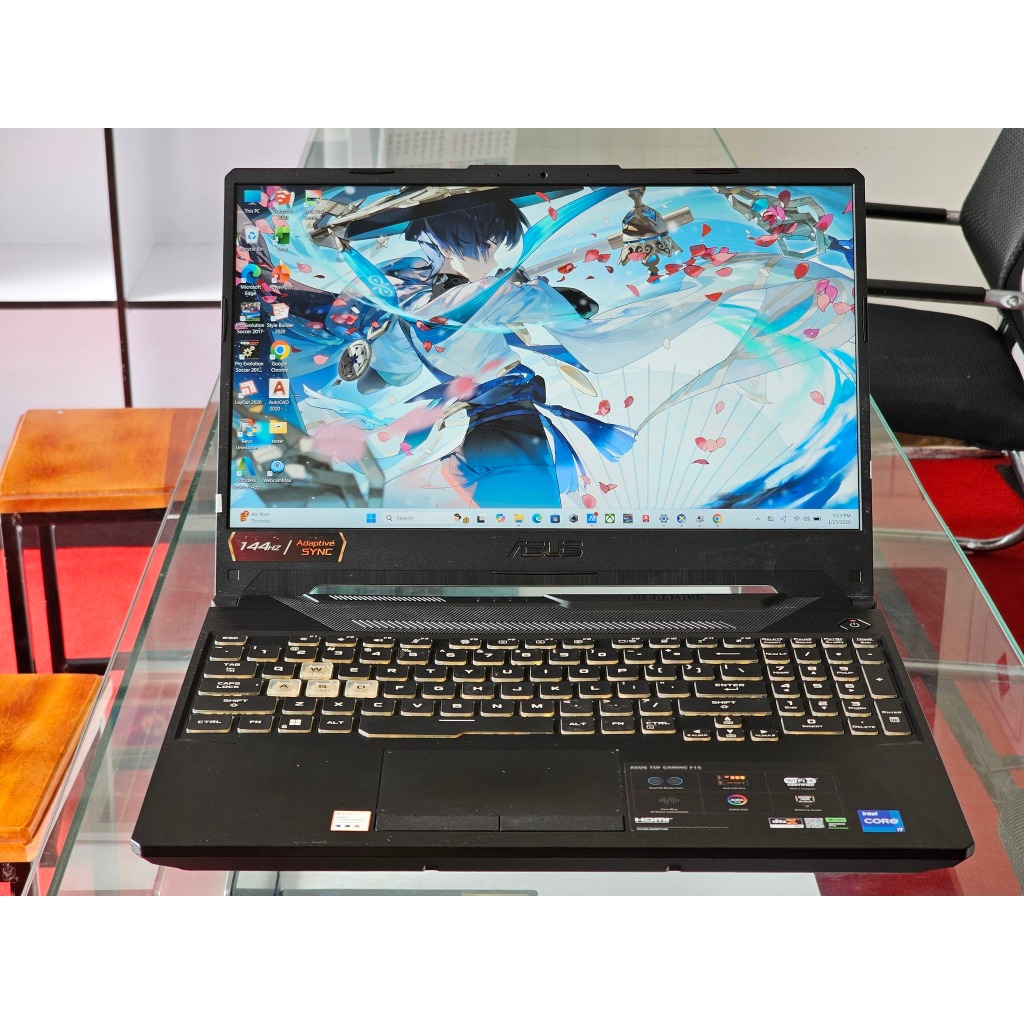 ASUS TUF Gaming F15 FX506HF intel Core i7 Gen 11 Nvidia RTX 2050 144 Hz RGB Gaming dan Rendering
