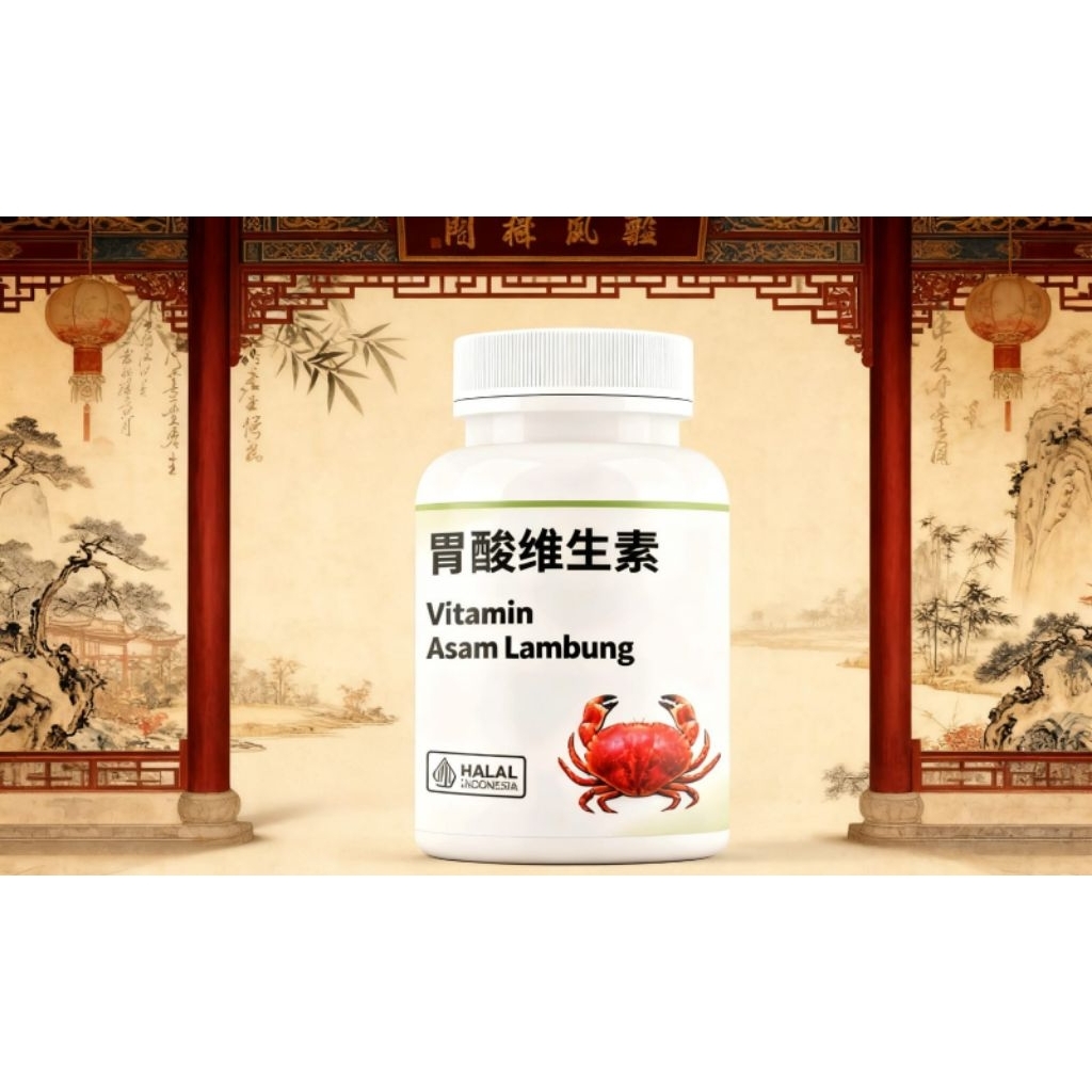 Obat Asam Lambung VITAMIN CINA ASAM LAMBUNG ORI| HALAL MUI & BPOM