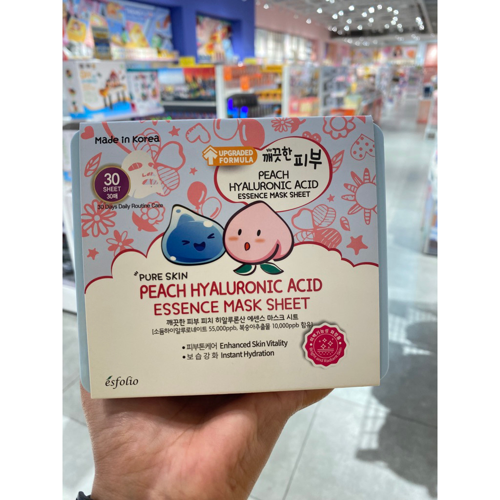 Korea  Beauty ESFOLIO HYALURONIC ACID ESSENCE MASK SHEET
