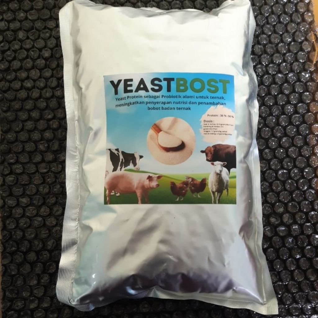YeastBost Feed Grade 1KG– Yeast Protein untuk Ternak, Meningkatkan Memacu & Pertumbuhan