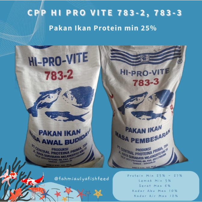 PAKET USAHA PELET PAKAN IKAN CP Prima 783 -3 -2