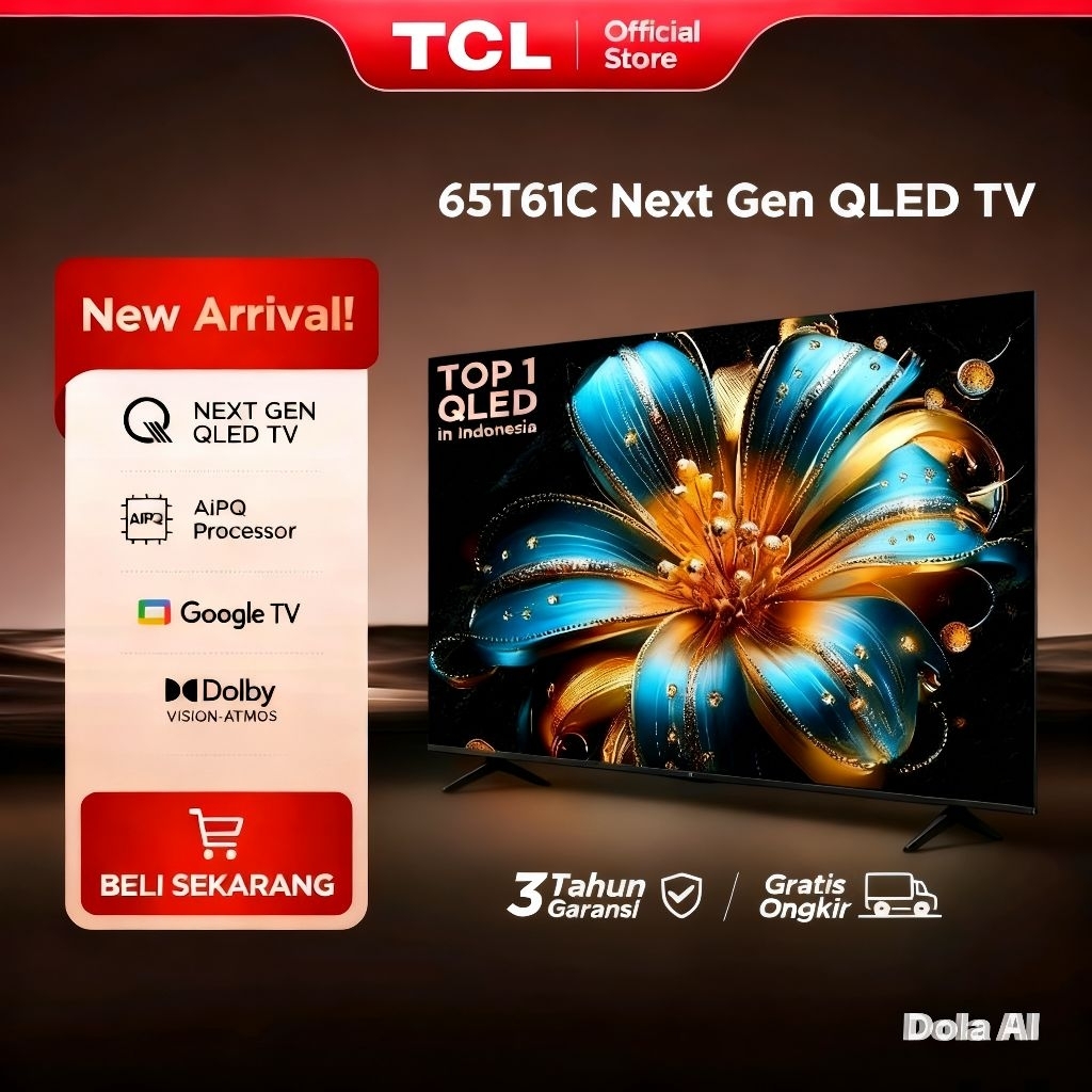 Tcl Tv Android QLED 65 Inci 65T61C