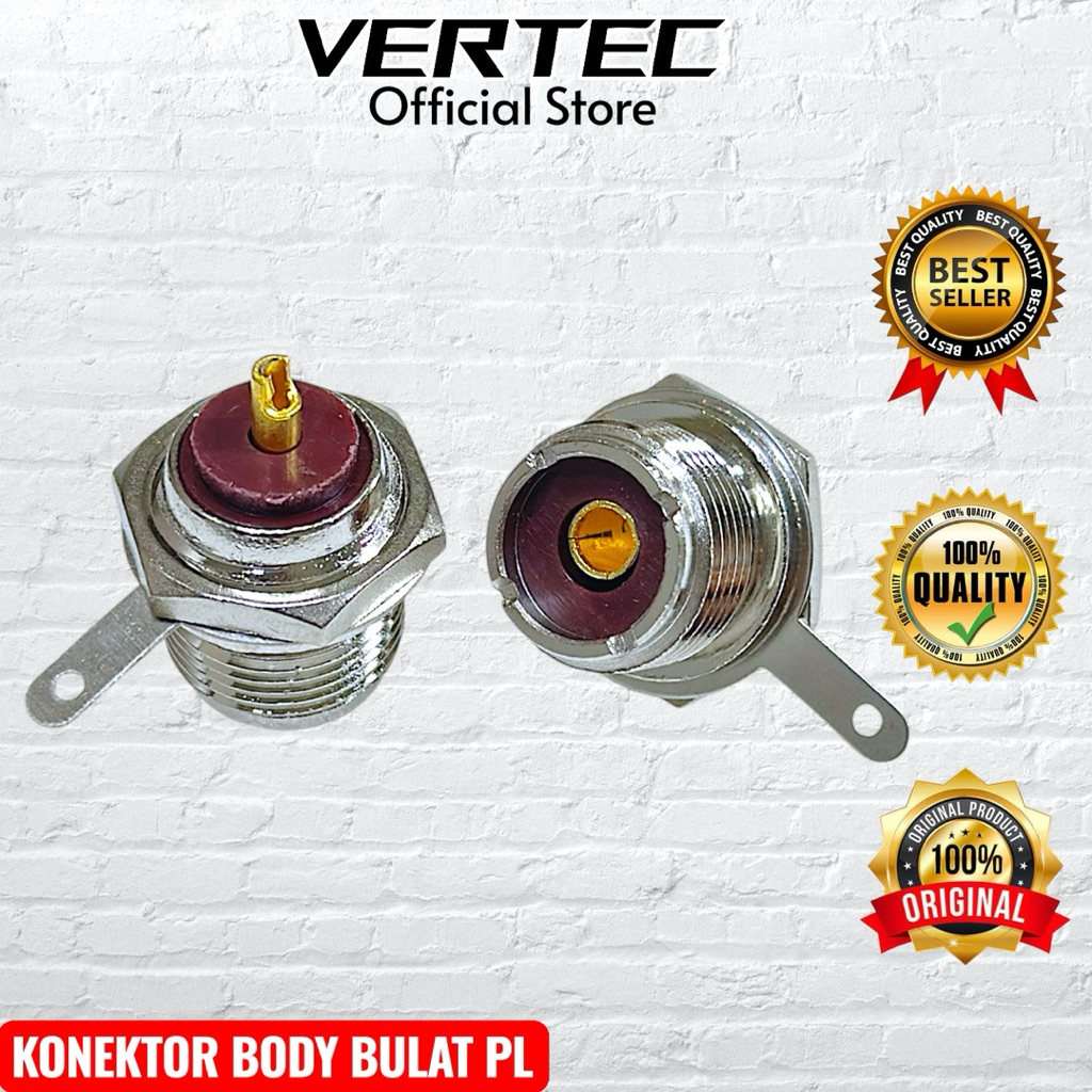 Konektor Body Bulat PL Male To PL Female Connector Bodi Antena SWR Analyzer