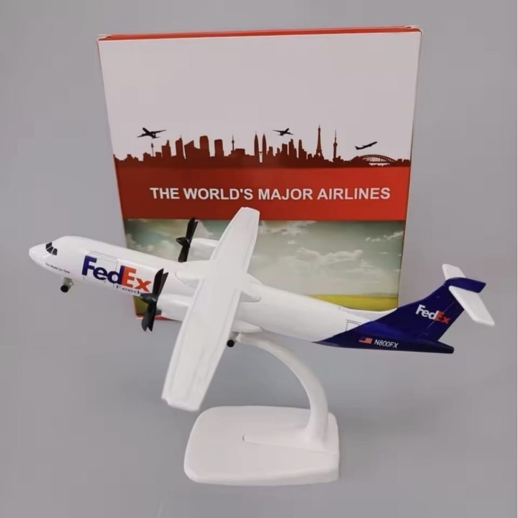ATR FEDEX MINIATUR PESAWAT DIECAST METAL PAJANGAN