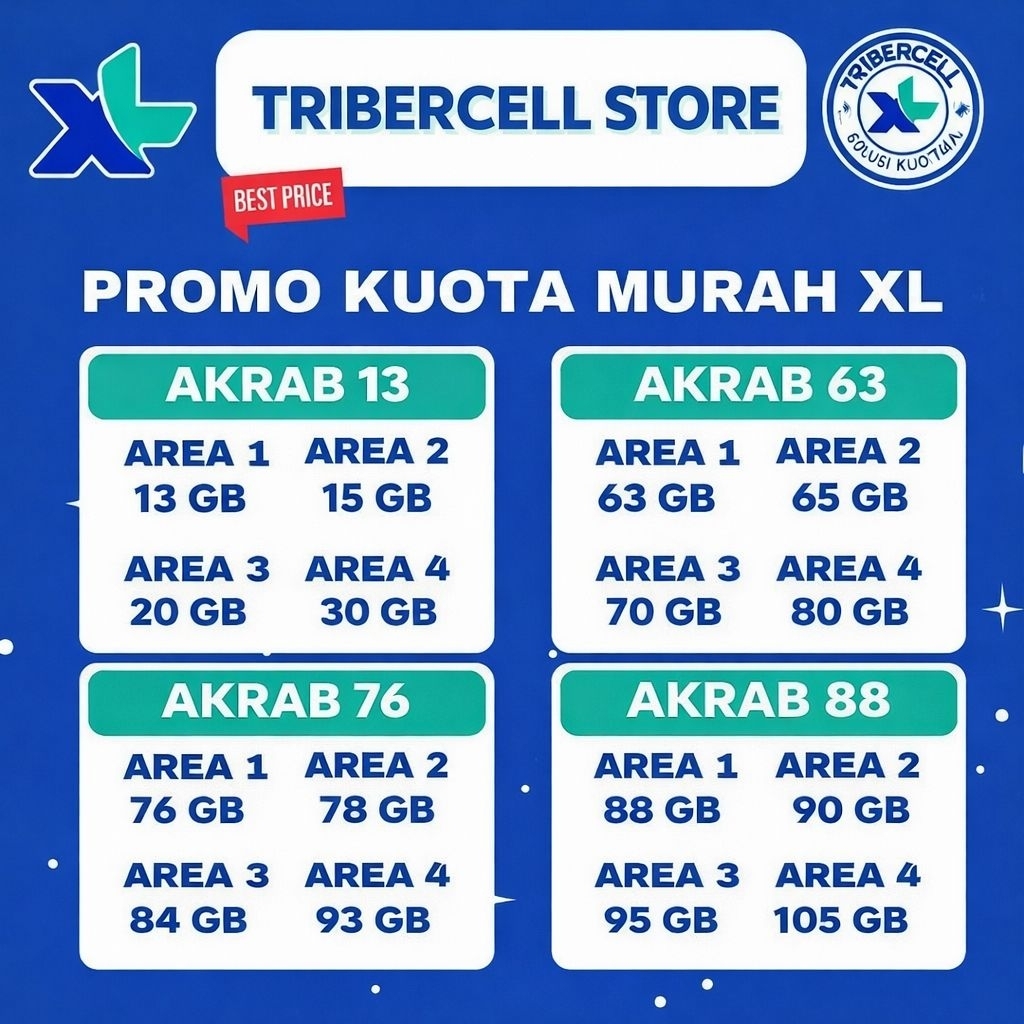 Kuota internet Paket Akrab XL Murah Meria