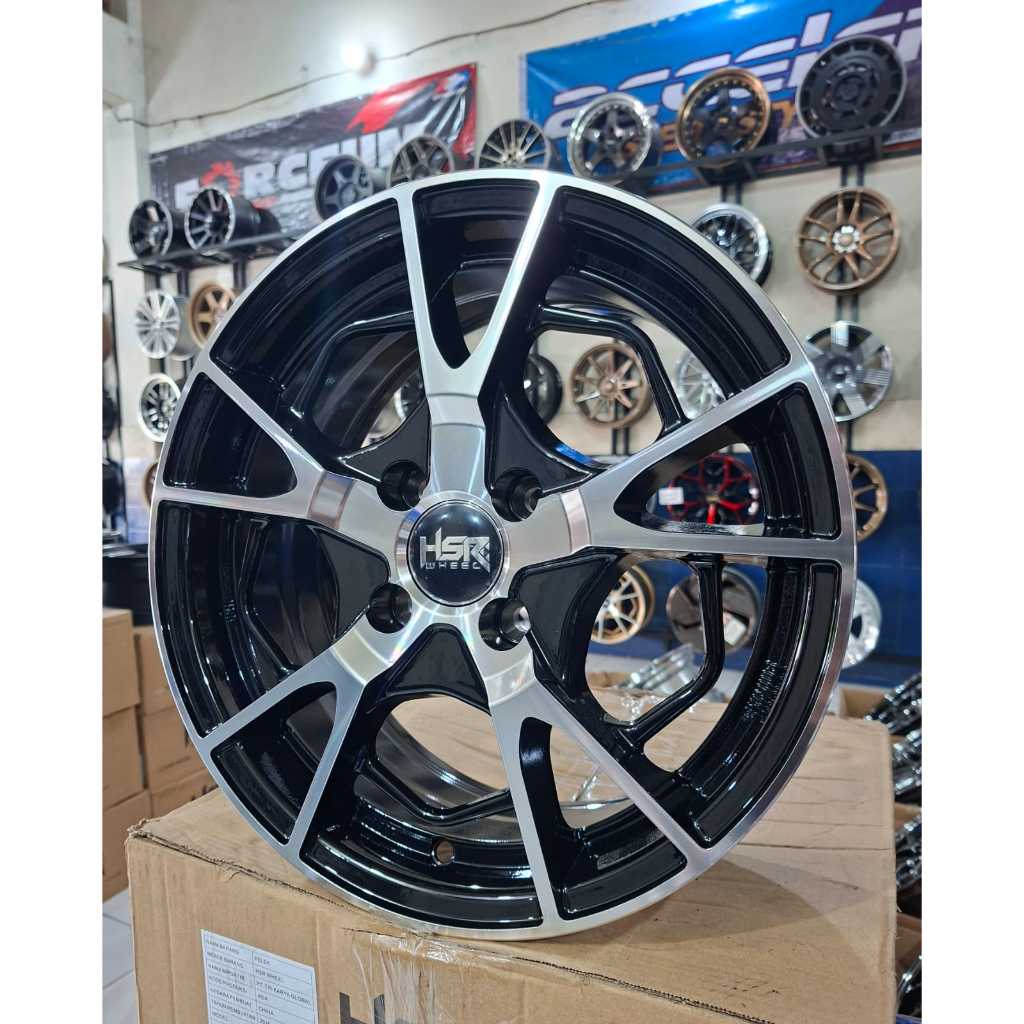 pelek mobil brio rio ayla calya xenia dll ring 15 hsr eximius, velk mobil racing r15 lebar 6,5