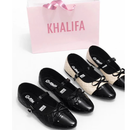 KHALIFA-FlatShoes Ballerina Wanita dewasa Original Premium Full - READY