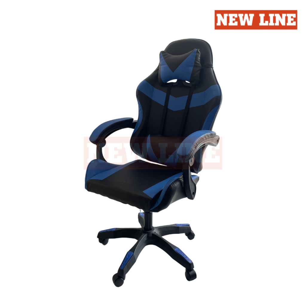New Line - KURSI GAMING 010 BIRU / Kursi Gaming Ergonomis / Kursi Gaming Murah / Kursi Gaming Empuk 