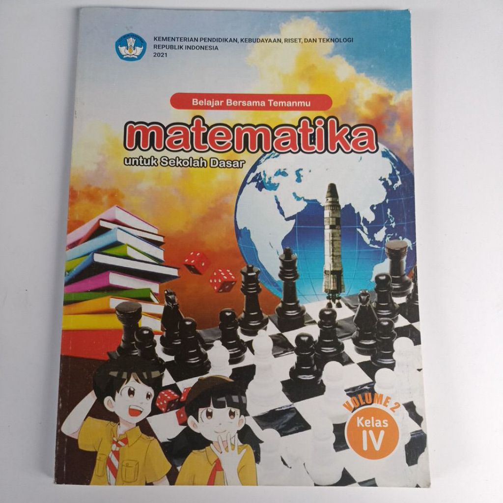 buku matematika kelas 4 SD volume 2 Mendikbud BSE 2021