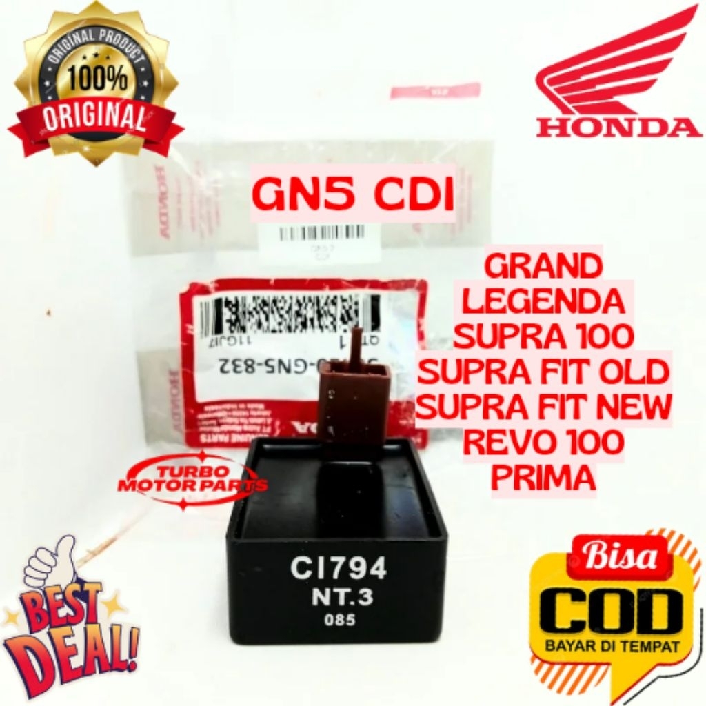 CDI ORIGINAL HONDA KODE GN5, CDI GRAND, CDI LEGENDA, CDI SUPRA 100, CDI SUPRA FIT OLD, CDI SUPRA FIT