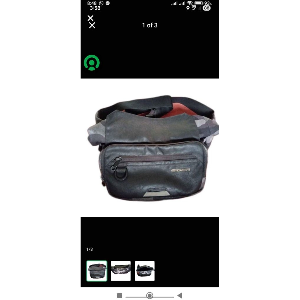 tas selempang eiger