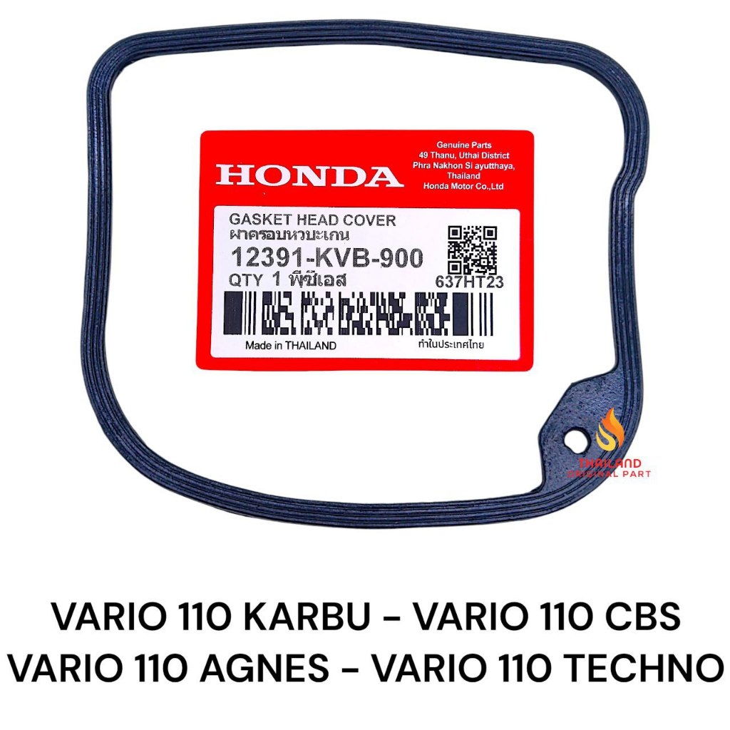 Karet Head Vario 110 Karbu / Vario 110 CBS / Vario 110 Agnes / Vario 110 Techno KVB Thailand KD637