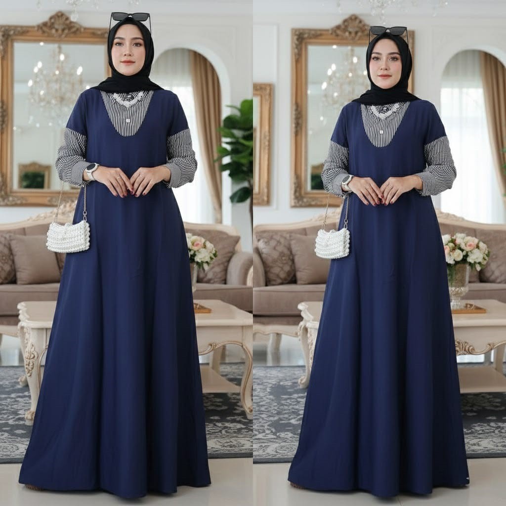 DRESS TANALA KOMBINASI RAYON MIX SALUR LD 110 // KOMBINASI GAMIS // DRESS POLOS TERBARU // DASTER RA