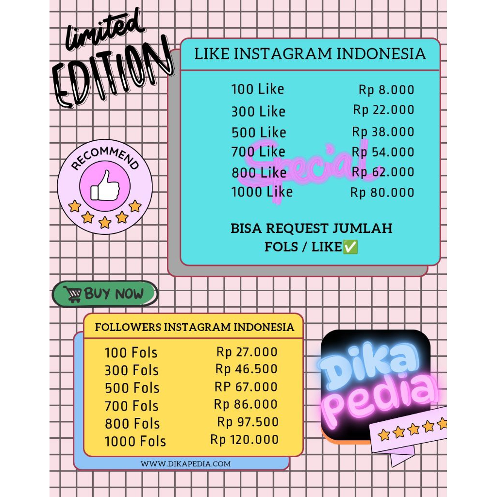 suntik followers & like instagram Indonesia