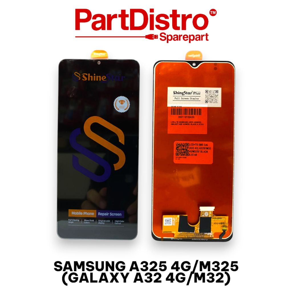LCD TOUCHSCREEN SAMSUNG A325 4G/M325 (GALAXY A32 4G/M32) BLACK SHINE STAR