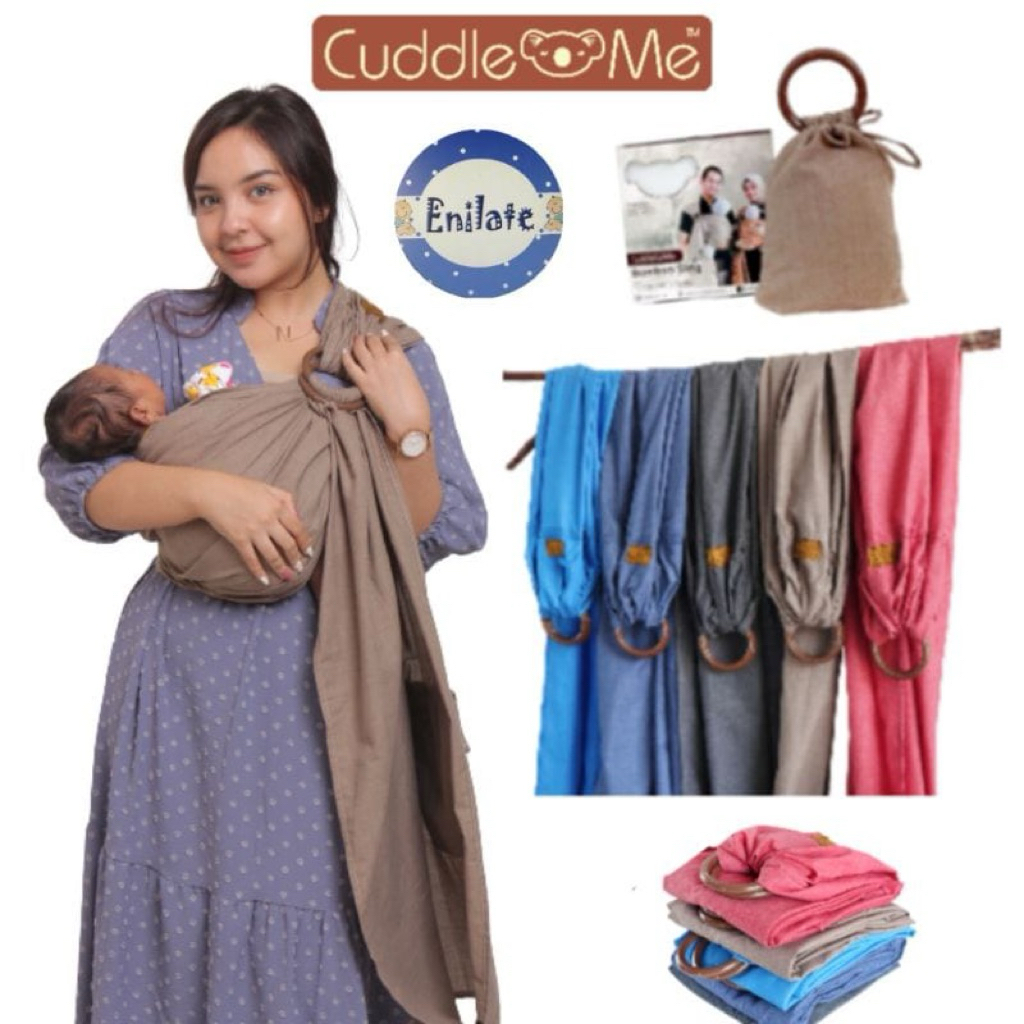 Gendongan Bayi Cuddle Me Bamboo Ring Sling Preloved