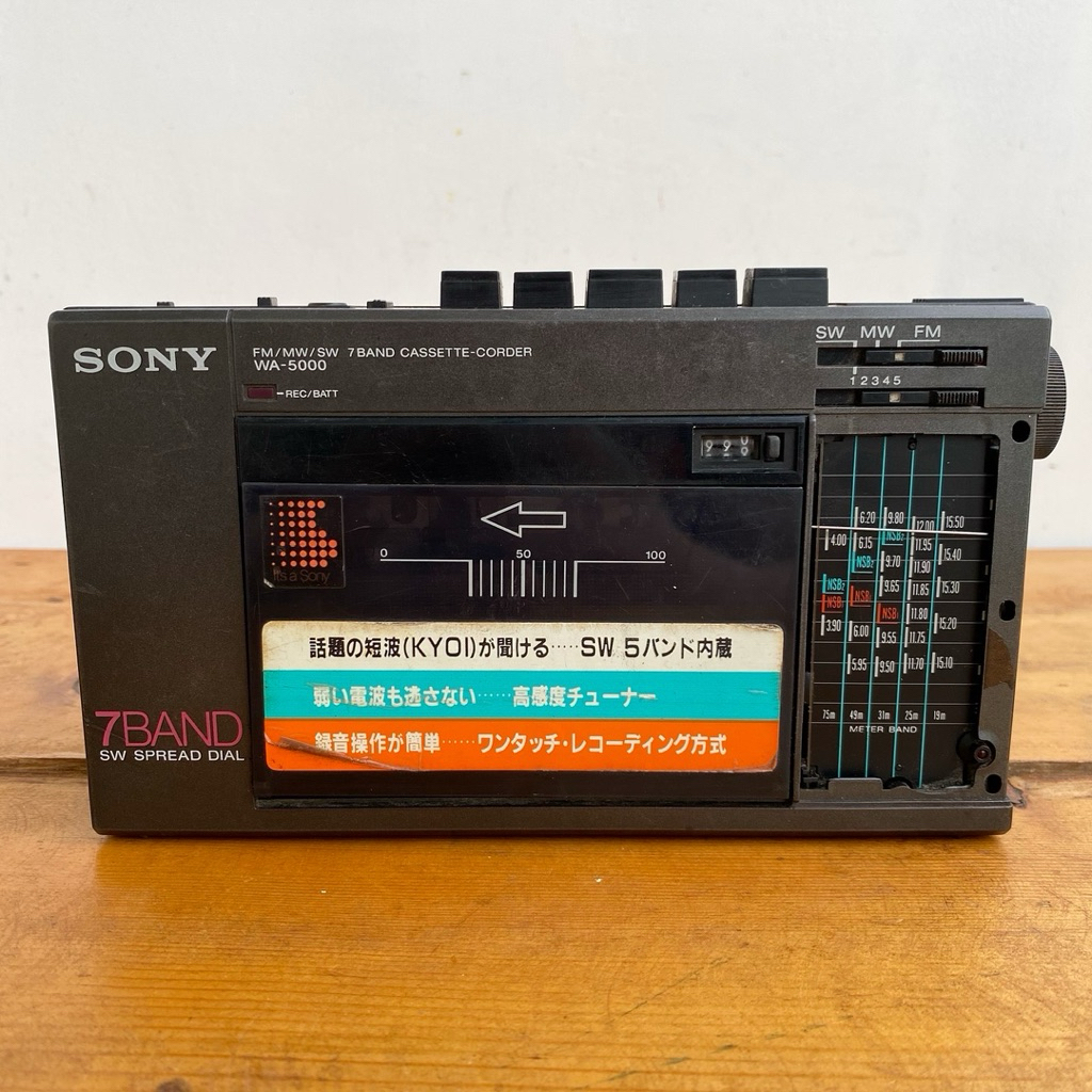 radio tape sony wa 5000 radio jadul antik vintage